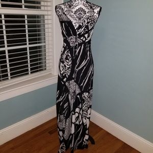 Cross strap maxi dress